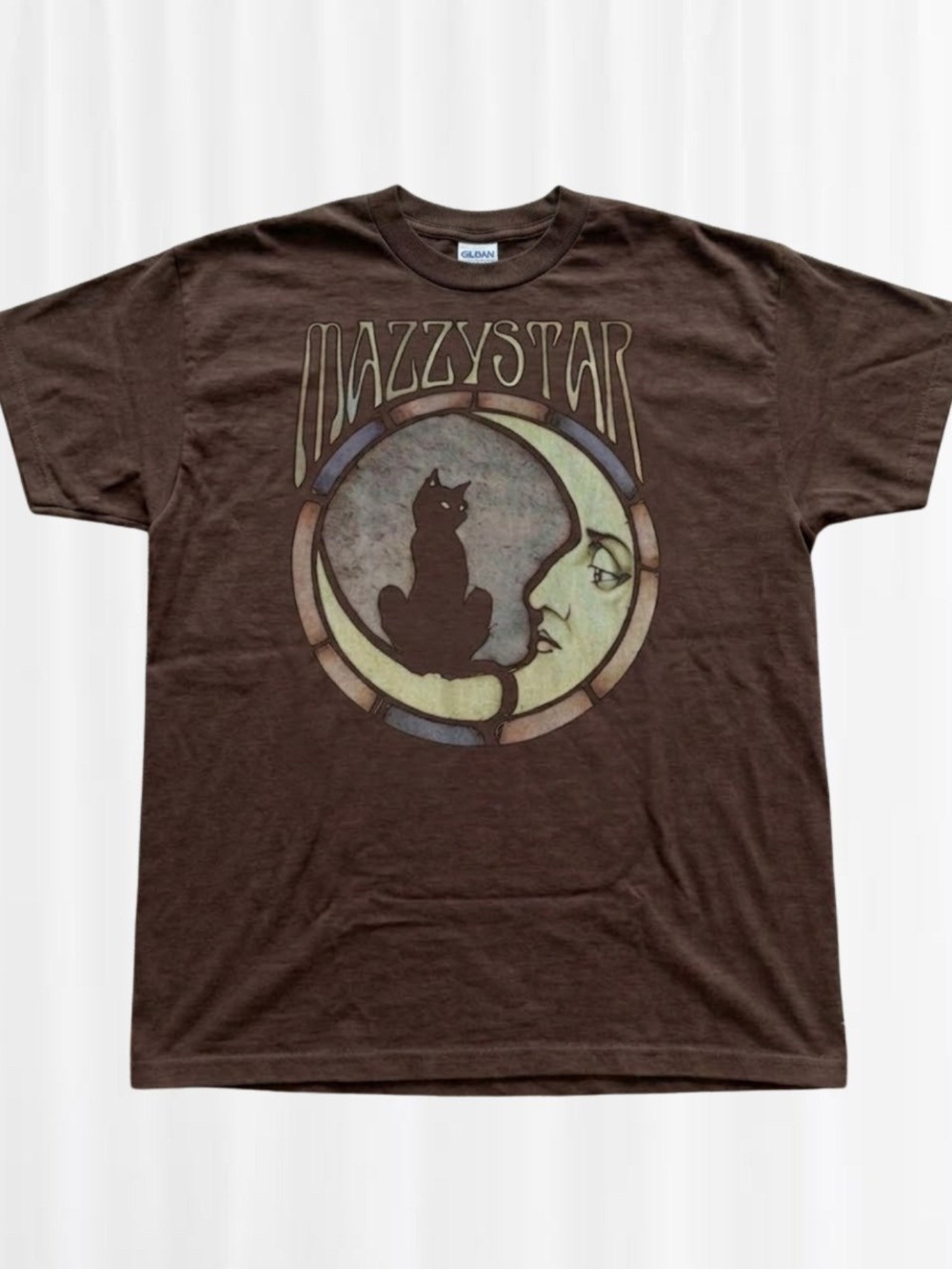 Gildan Brown Mazzy Star Band Graphic T-shirt